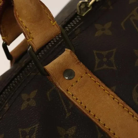 LOUIS VUITTON Monogram Keepall 55 Boston Bag M41424 LV Auth 136945 - Picture 11 of 16